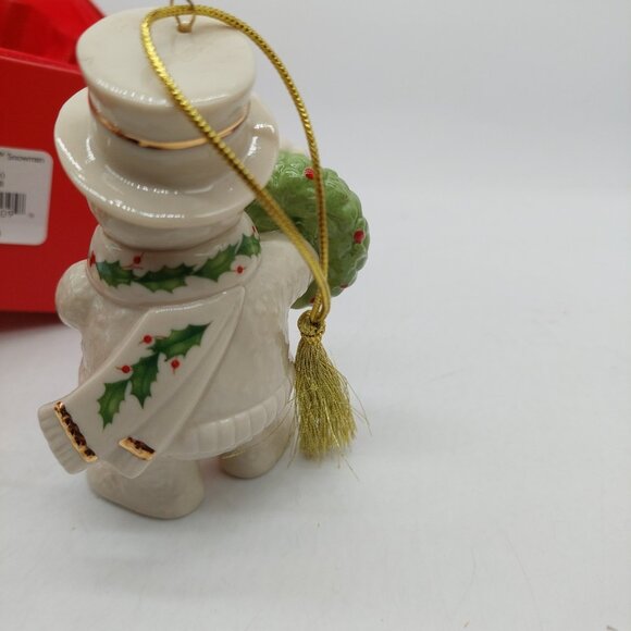 Lenox Snowman Ornament Happy Holly Days Box 2016 - Picture 3 of 7